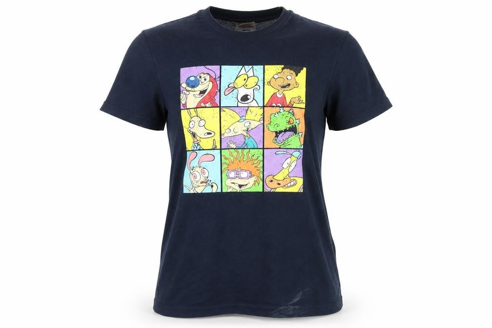Nickelodeon Unisex Blue Graphic T-Shirt, Size S