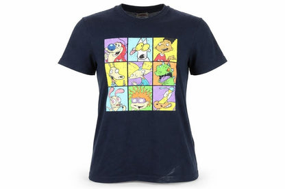Nickelodeon Womens Blue Graphic T-Shirt, Size S