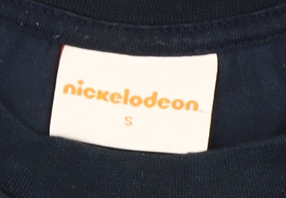 Nickelodeon Womens Blue Graphic T-Shirt, Size S