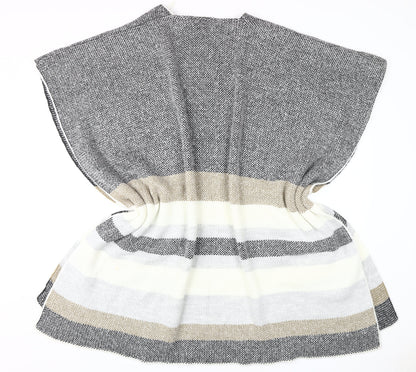 Next Women's Multicoloured Cape Jumper, Medium, Striped