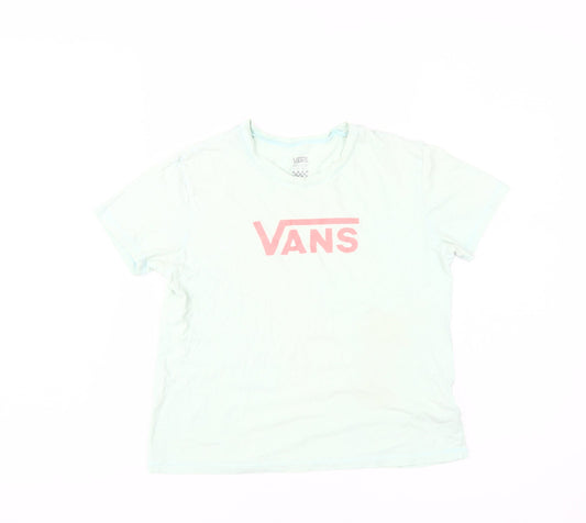 Vans Unisex White T-Shirt, Medium, Casual Basic