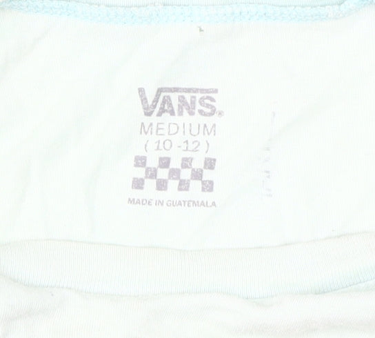 Vans Unisex White T-Shirt, Medium, Casual Basic