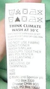 Marks & Spencer Women's Green T-Shirt Size 12