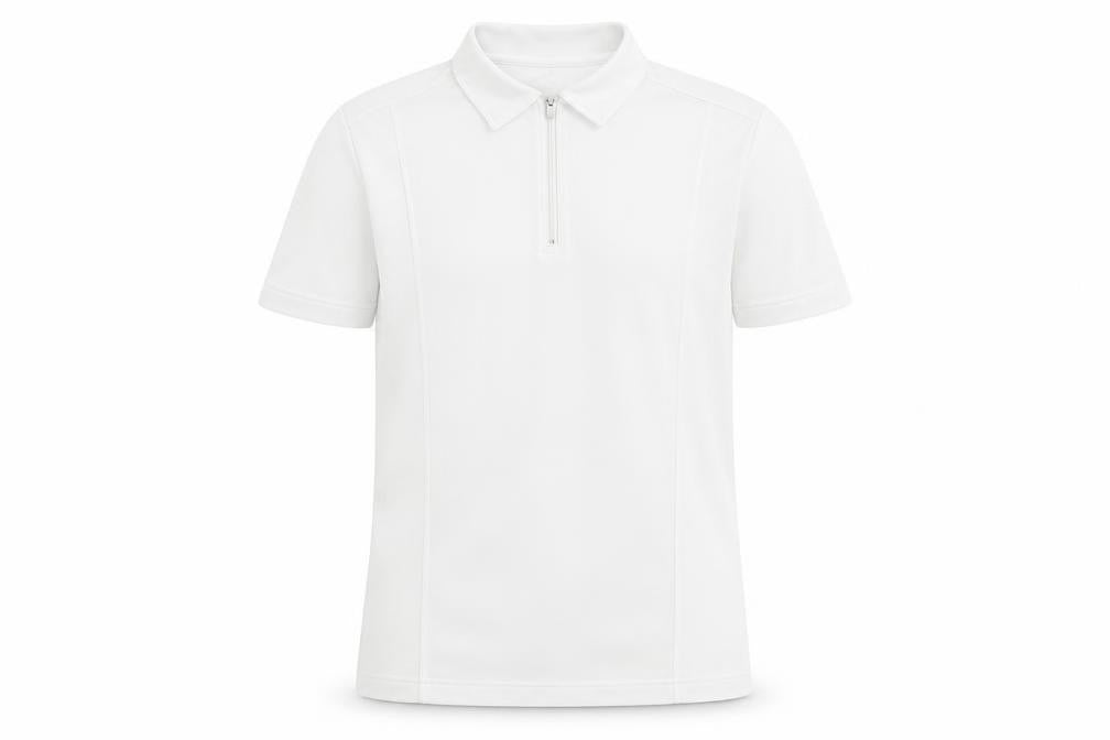 Emsmorn Unisex White Polo Shirt Size 12