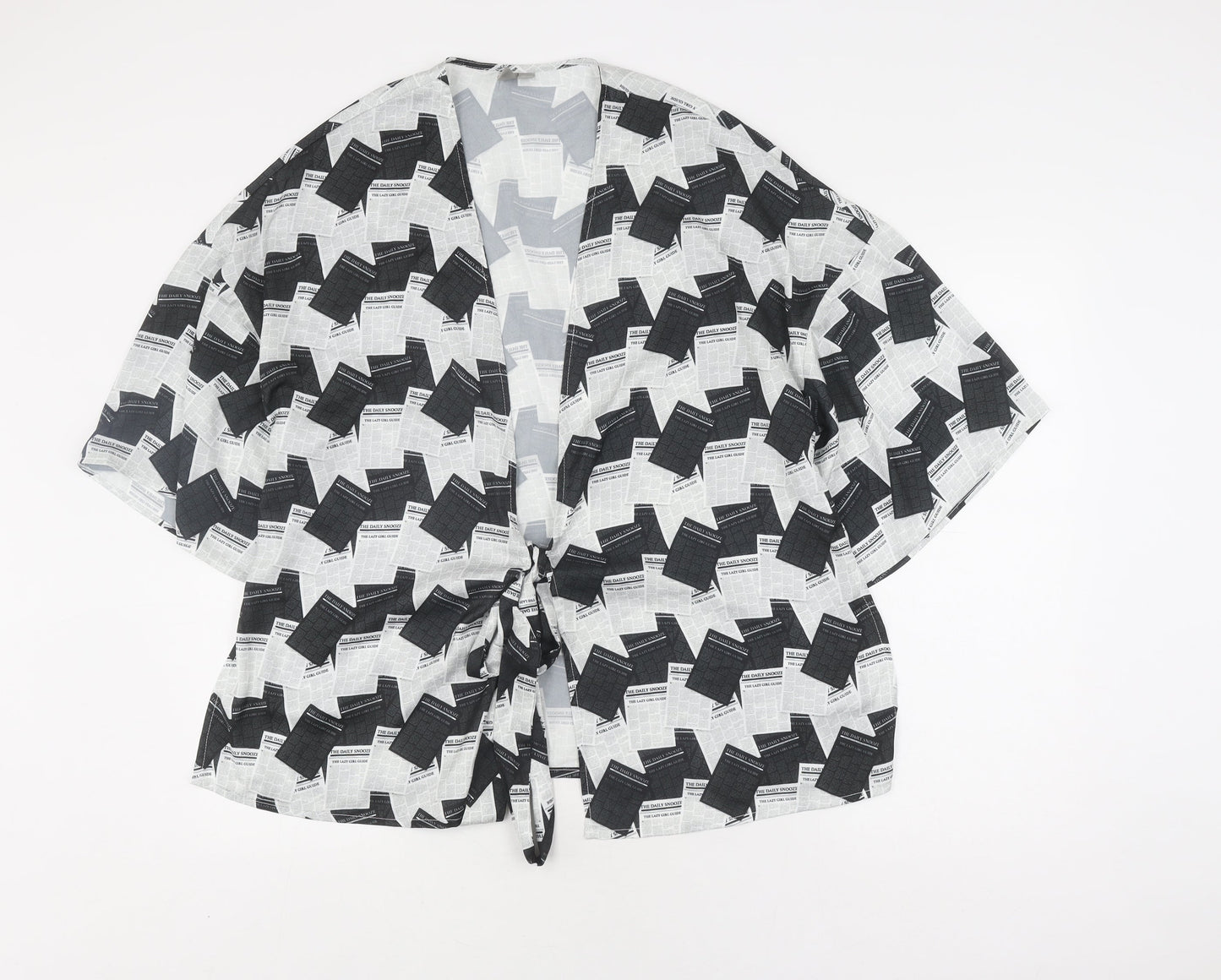 ASOS Women's XS Black & White Kimono Blouse