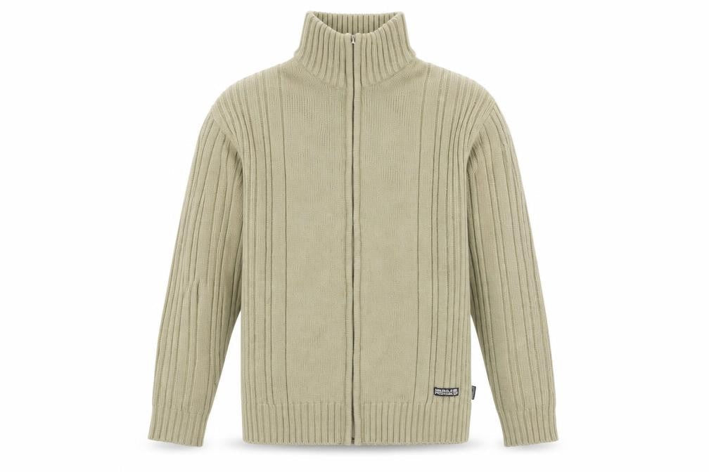 Pole Position Men's Beige Full Zip Jumper Size L