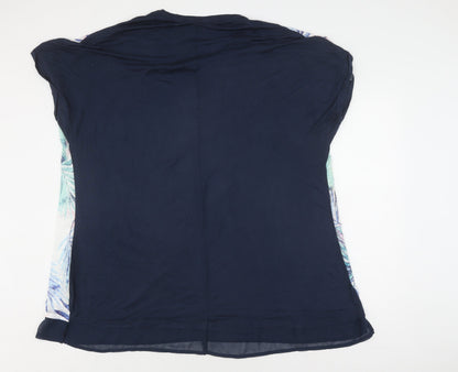 Yours Women's Multicoloured Tropical Floral Top Size 2