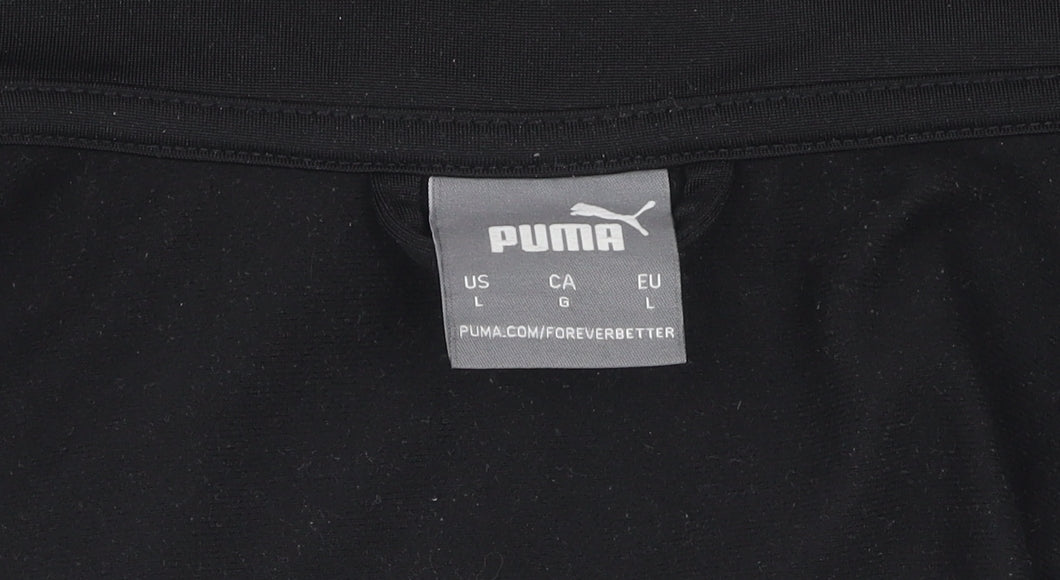 Puma Men's Black Track Jacket L - Gym & Training Style
