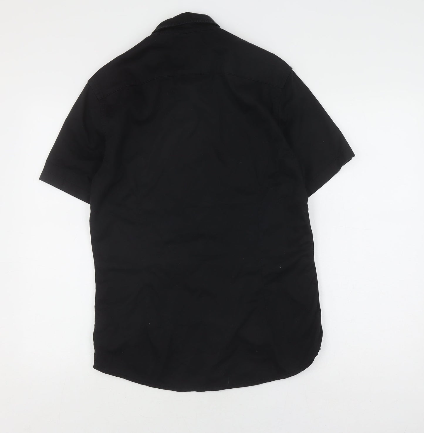 ASOS Men's Small Black Button-Up Casual Shirt