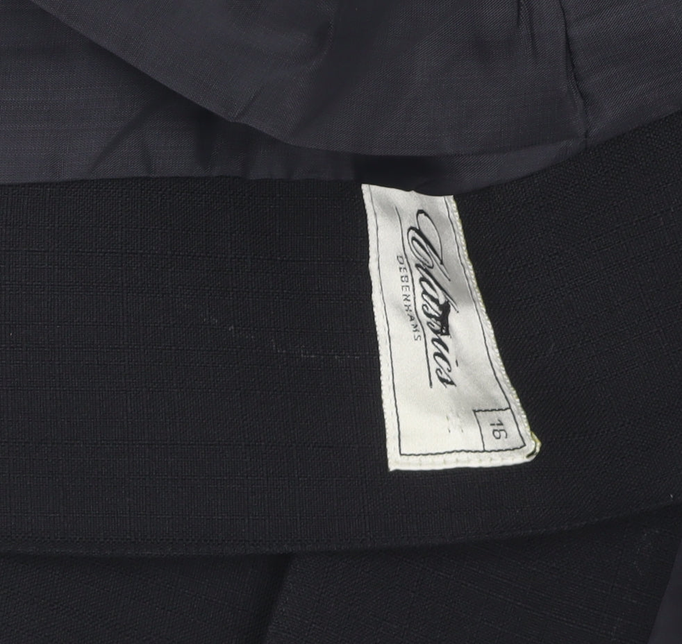 Classics by Debenhams Women's Black Suit Jacket Size 16