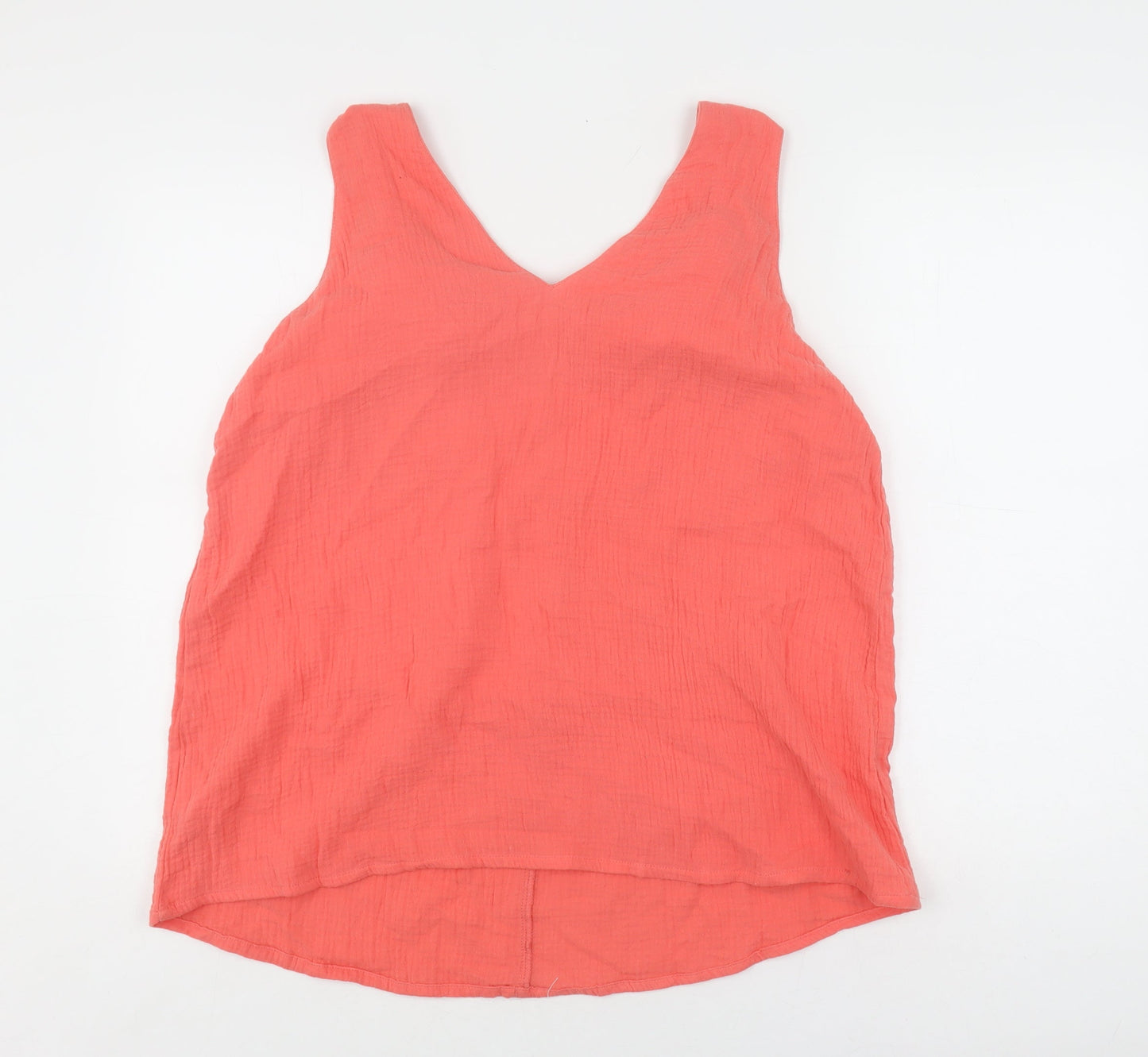 Damart Women's Pink Sleeveless Tank Top, V-Neck, M
