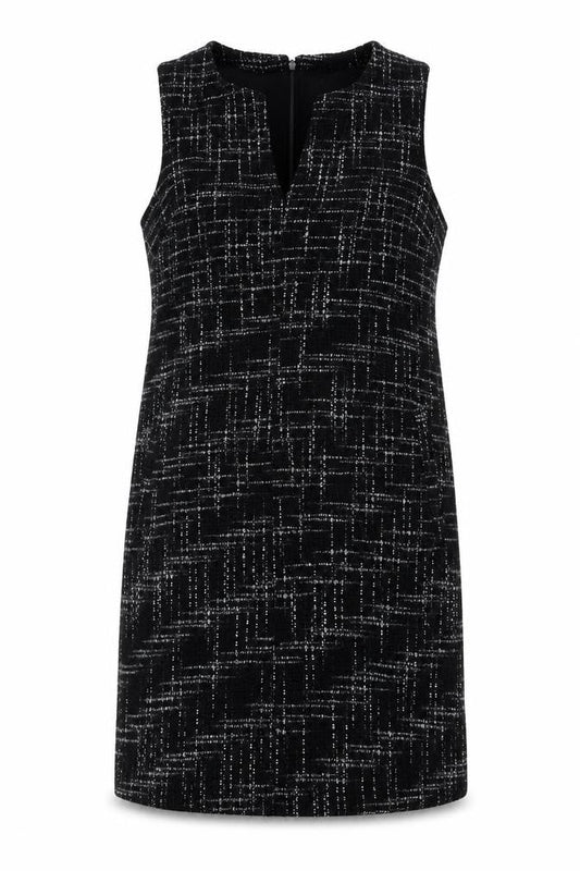 Gap Women's Black Check Shift Dress Medium