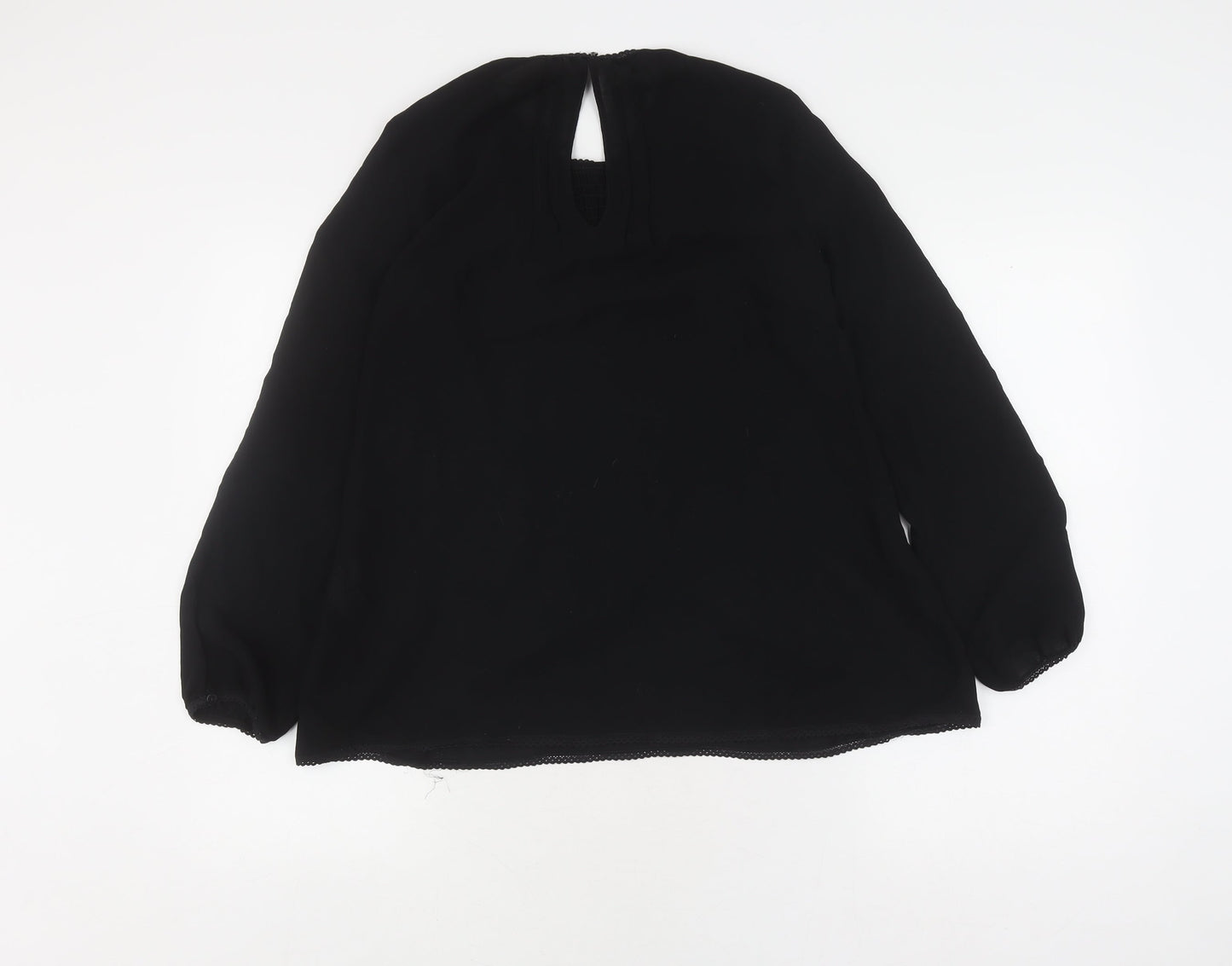 Zara Women's Black Basic Blouse, Size S, Elegant Casual Wear