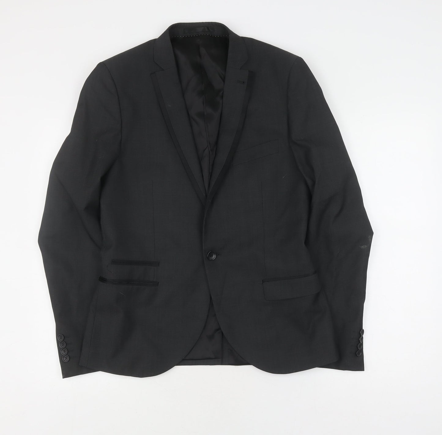 Topman Men's Black Suit Jacket 38 Formal Wear