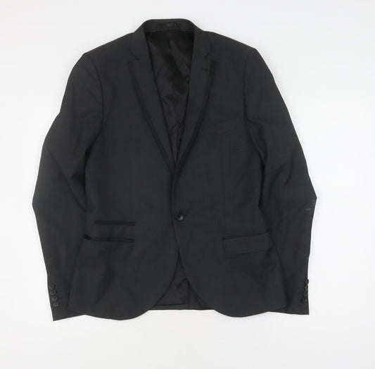 Topman Men's Black Suit Jacket 38 Formal Wear