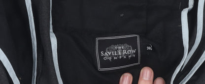 Savile Row Men's Black Dress Pants 36 Regular