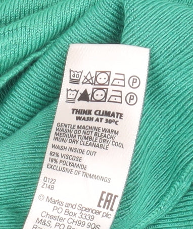 Marks and Spencer Women's Green XS Pullover Jumper