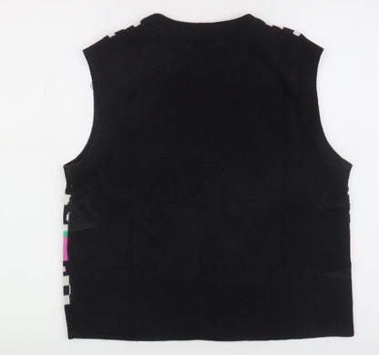 H&M Women's Multicoloured Graphic Vest S