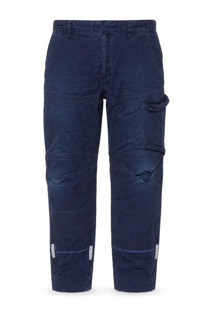 Fortwest Men's Blue Cargo Jeans - Size 34, Medium Wash
