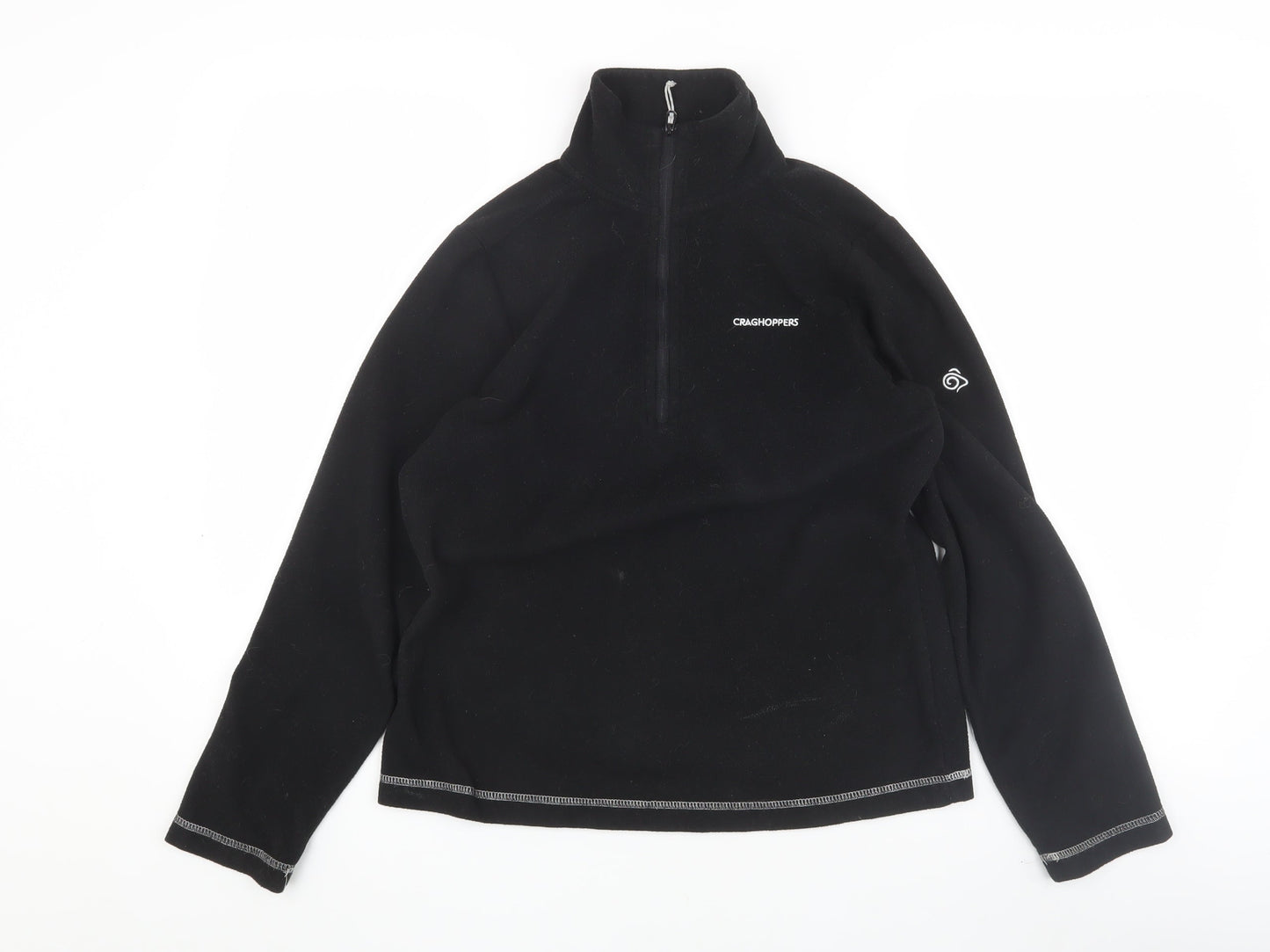 Craghoppers Women's Black Fleece Pullover Sweatshirt Size 10