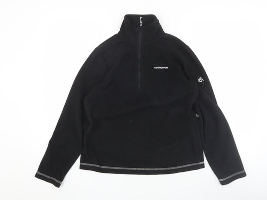 Craghoppers Women's Black Fleece Pullover Sweatshirt Size 10