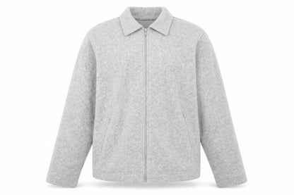 Nutshell Men's Grey Mid-Length Zip Jacket S