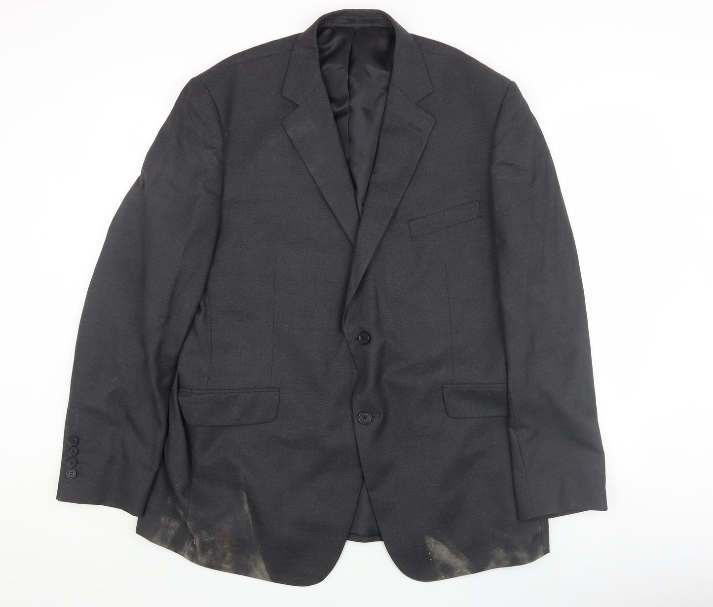Dehavilland Men's Black Blazer, Size 44, Regular Fit