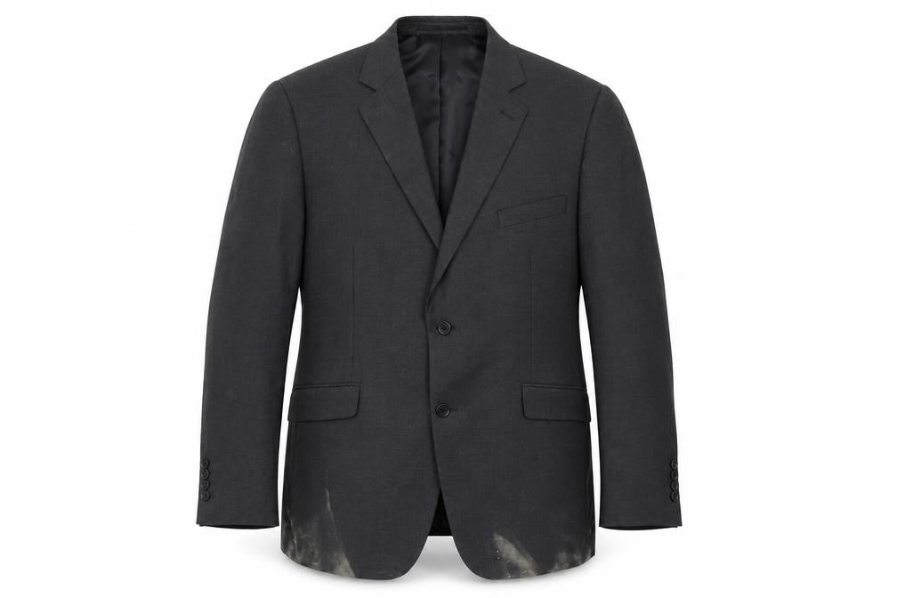 Dehavilland Men's Black Blazer, Size 44, Regular Fit