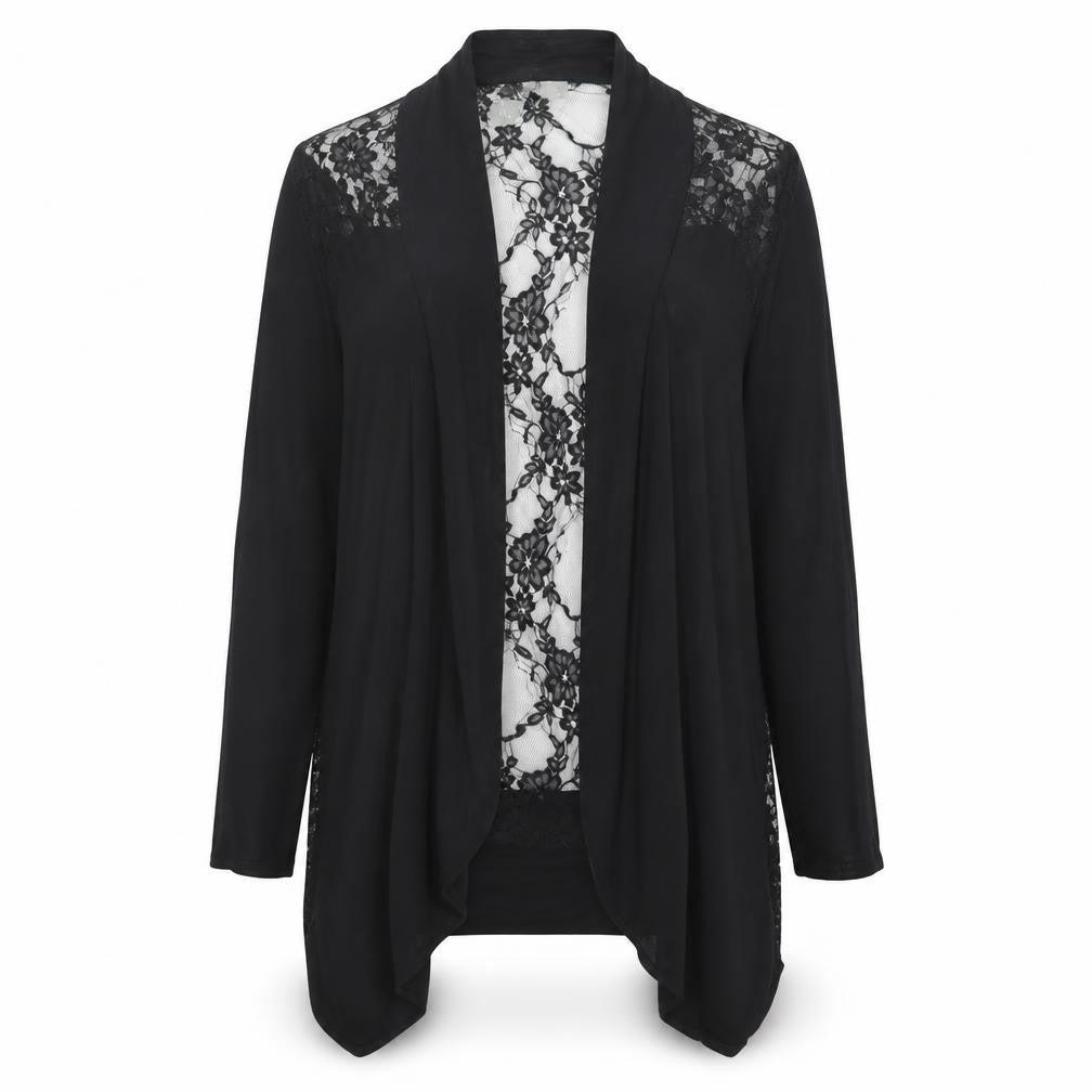 Wallis Women's Black Lace Kimono Wrap Size S