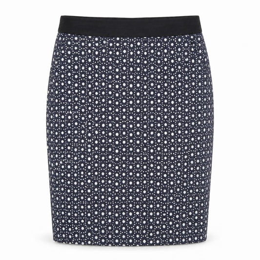 Jasper Conran Women's Blue Geometric Pencil Skirt Size 14