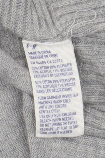American Eagle Women's Grey Cardigan L Casual