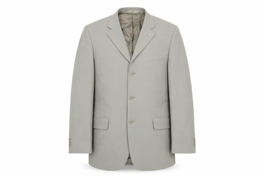 Milan Collection Men's Beige Blazer, 42L, Classic Style