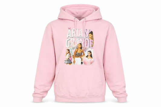 Women's Pink Celebrity Hooded Pullover Hoodie - M