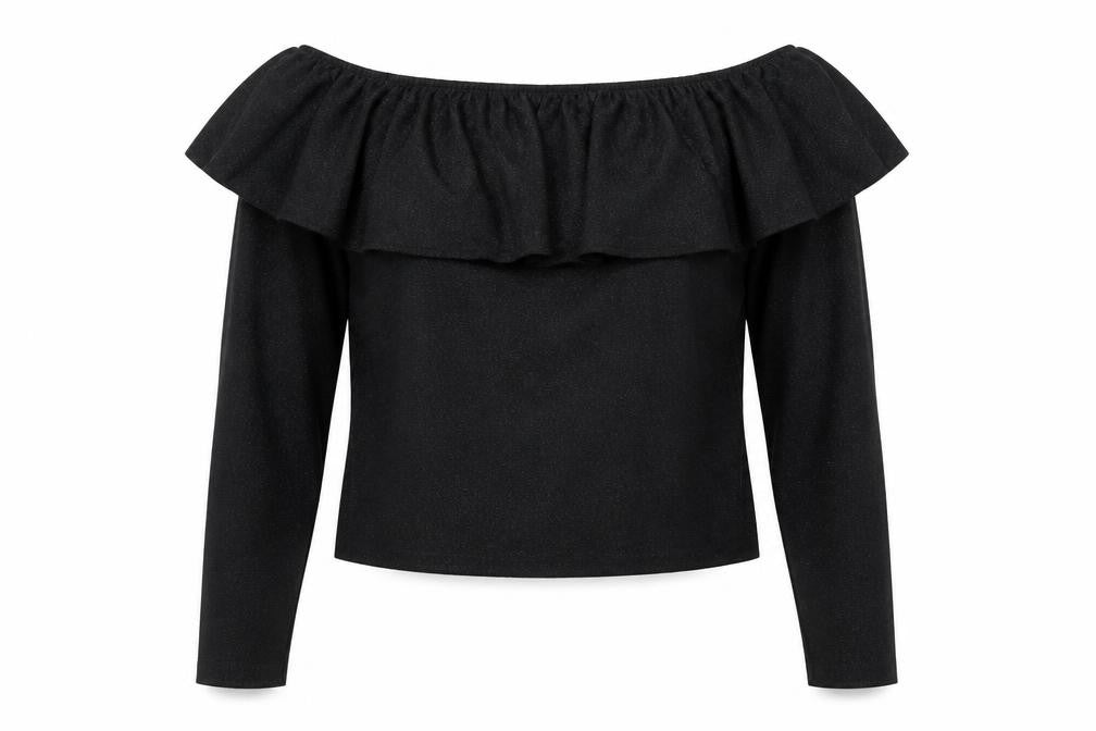 H&M Women's Black Off-Shoulder Blouse - Size M