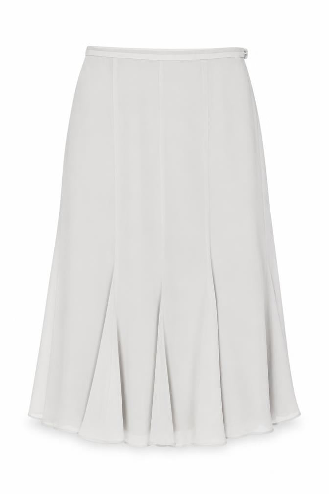 Jacques Vert Grey A-Line Midi Skirt Size 10