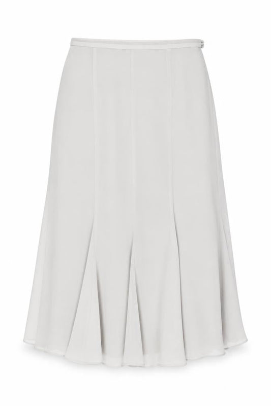 Jacques Vert Grey A-Line Midi Skirt Size 10
