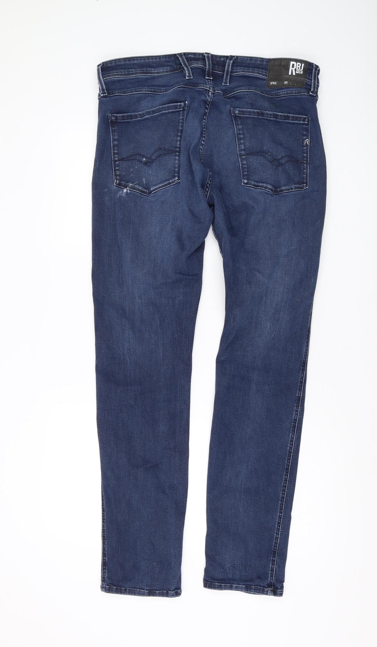 Replay Men's Blue Straight Jeans Size 36
