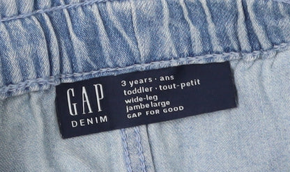 Gap Girls Blue Wide-Leg Jeans 3 Years