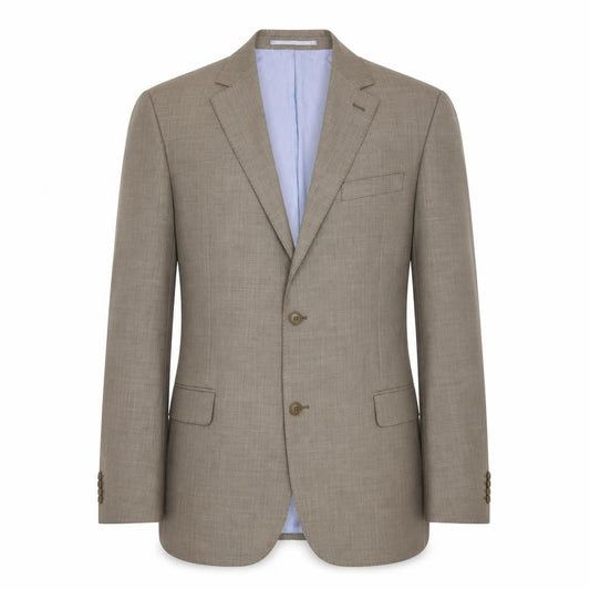 Daniel Hechter Men's Beige Wool Blazer Jacket, Size 42L