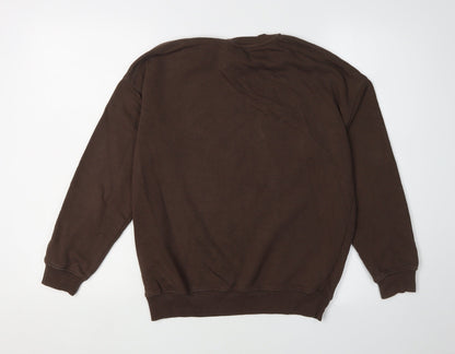 Back view of H&M boys’ brown sonic sweatshirt 11-12 years
