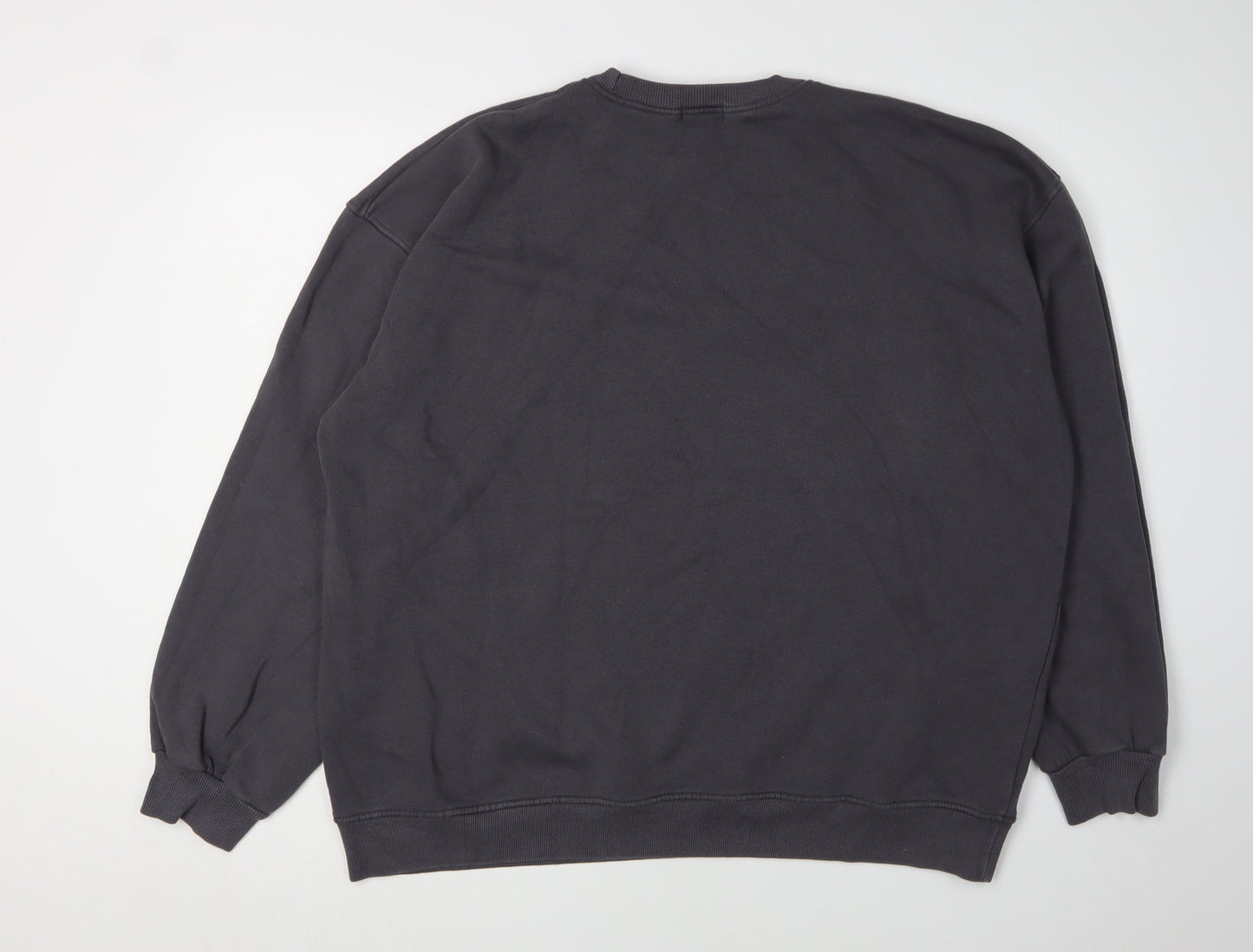 Women's Public Desire Black Pullover Sweatshirt, Size 16, Logo Graphic