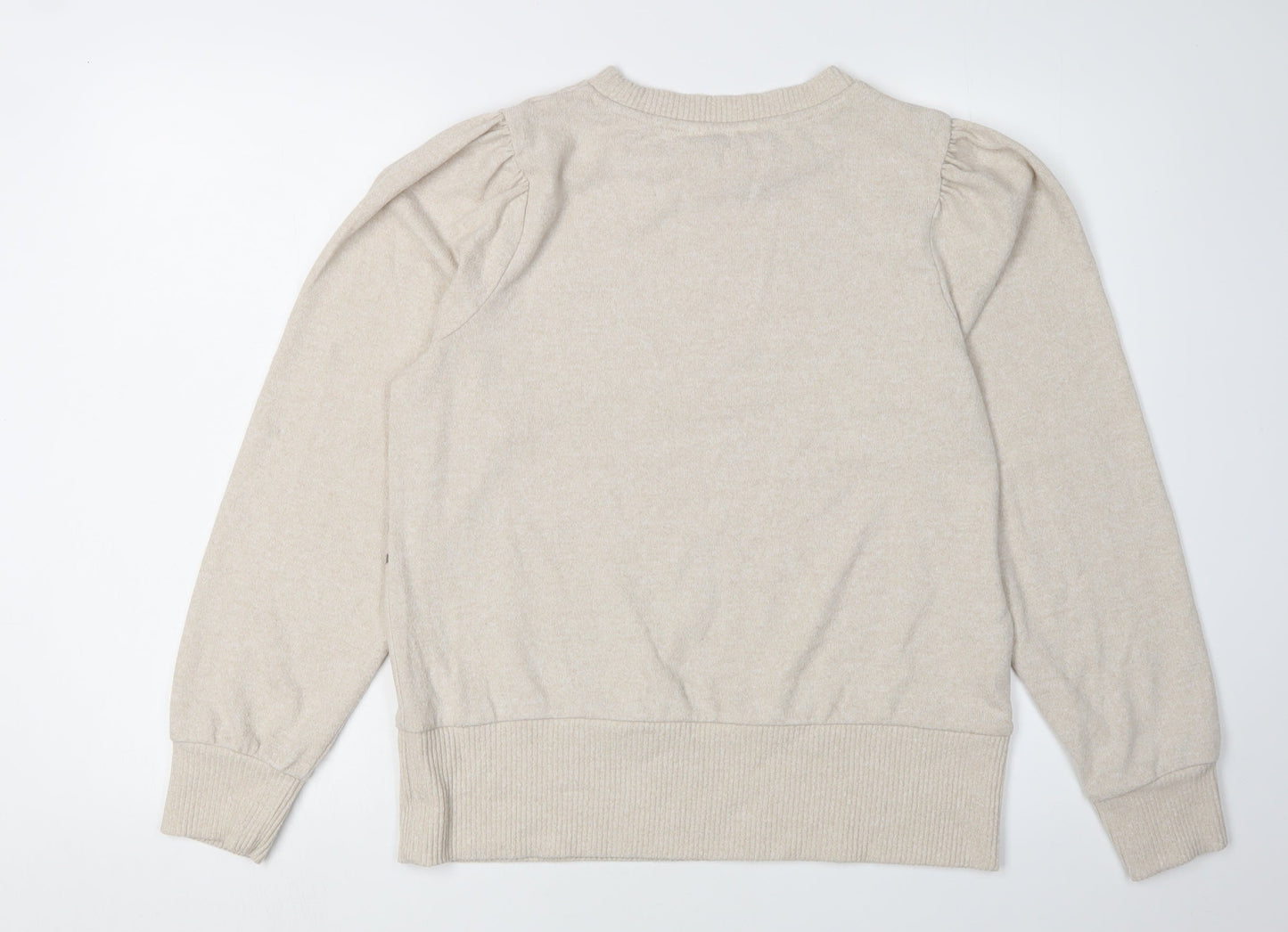 Next Women's Beige Animal Print Pullover M