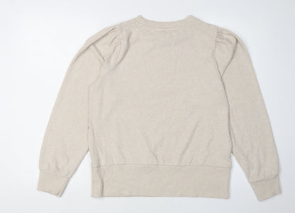 Next Women's Beige Animal Print Pullover M