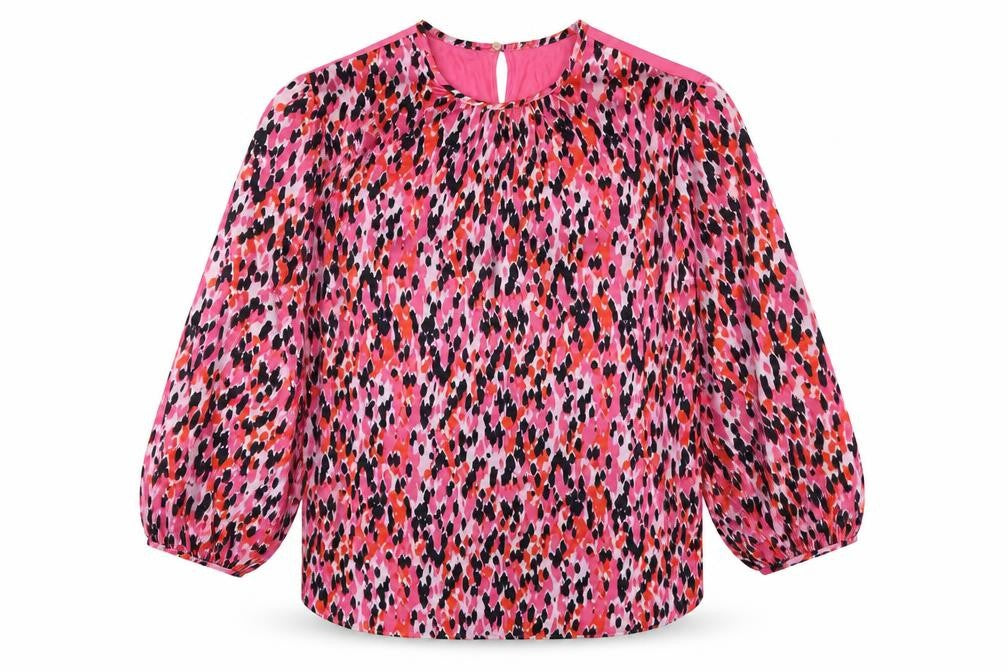 Marks & Spencer Women's Pink Animal Print Blouse 10