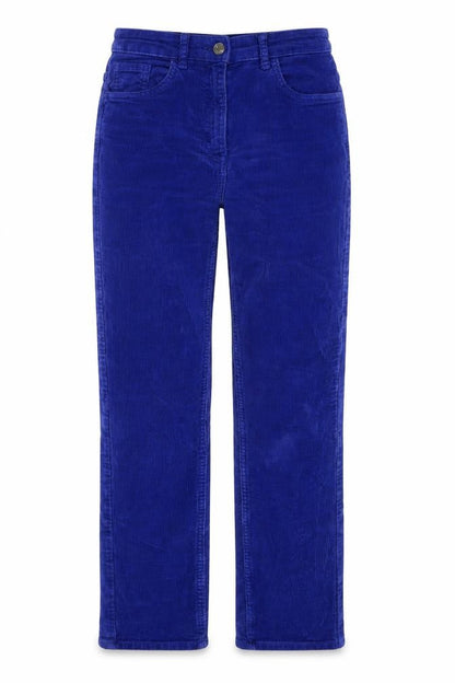Weekday Women's Blue Slim Corduroy Trousers Size 6
