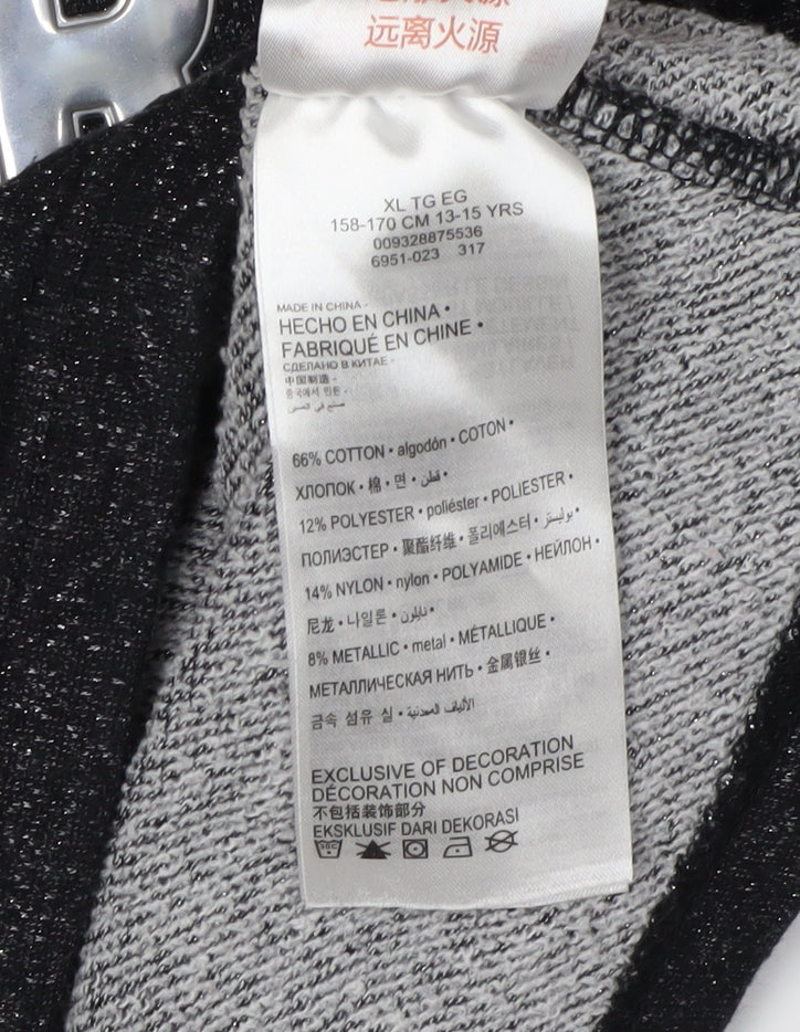 Converse Girls Black XL Pullover Hoodie