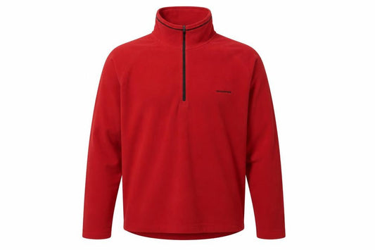 Craghoppers Men's Red 1/2 Zip Fleece Sweatshirt S