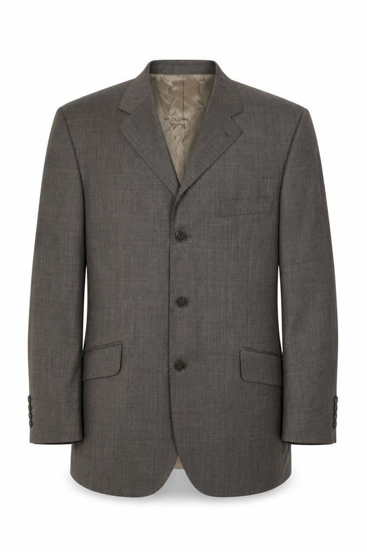Jeff Banks Men's Grey Wool Blazer - Regular Fit, 40