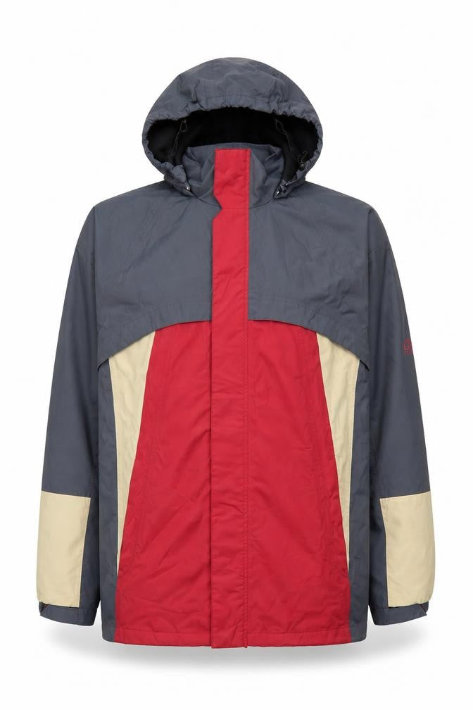 Cotton Traders Men's Red Hooded 3-in-1 Jacket M