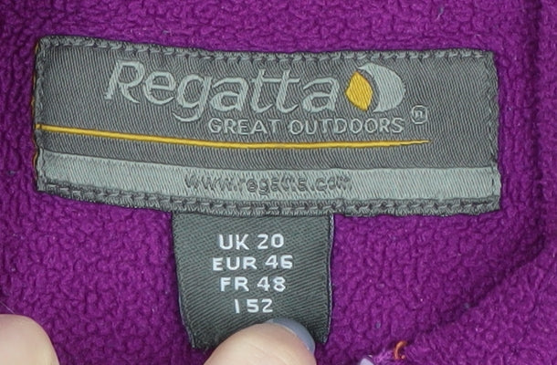 Regatta Women's Purple Fleece Hoodie Size 20